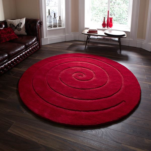 Spiral Circle - Red